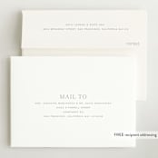 "Canvas" - Birth Announcements in Moon by Megan Davis - FREE Recipient Addressing