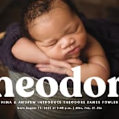 "Modern Vintage" - Birth Announcements in Ghost by Lea Delaveris - Detail