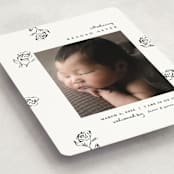 "The Flora" - Birth Announcements in Lily of the Valley by Pixel and Hank - Detail