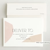 "Artful" - Birth Announcements in Sherbet by Pixel and Hank - FREE Recipient Addressing