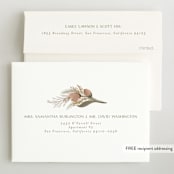 "Boho Bouquet" - Birth Announcements in Rose by Joanna Griffin - FREE Recipient Addressing