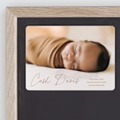 "Swaddle" - Birth Announcements in Rust by Stacey Meacham - Front