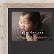 "Heart" - Birth Announcements in Blush by Pixel and Hank - Front