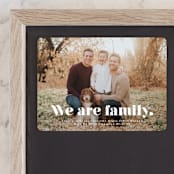 "We Are Family" - Birth Announcements in Cotton by Corinne Malesic - Front
