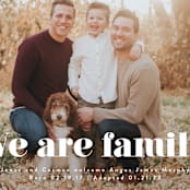 "We Are Family" - Birth Announcements in Cotton by Corinne Malesic - Detail