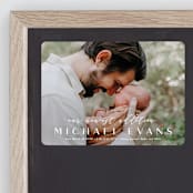 "our newest" - Birth Announcements in Powder by Abi de Leon - Front