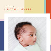 "Punchy" - Birth Announcements in Party by Pixel and Hank - Detail