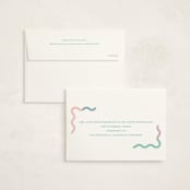 "Wavy Pastel Frame" - Birth Announcements in Cream by Baumbirdy - FREE Recipient Addressing
