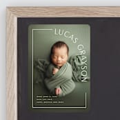 "Take Shape" - Birth Announcements in Snow by Lauren Chism - Front