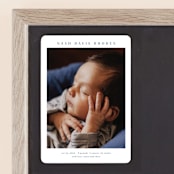 "Simple name" - Birth Announcements in Cobalt by Stacey Meacham - Front
