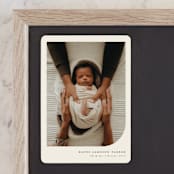 "Simple Photo" - Birth Announcements in Almond by Brianne Larsen - Front