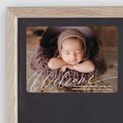 "Swoop" - Birth Announcements in Cloud by Jackie Crawford - Front