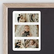 "Too Cute" - Birth Announcements in Cloud by Heather Schertzer - Front