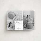 "Trio of Love" - Birth Announcements in Night by Michelle Taylor - Front
