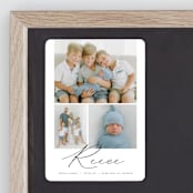 "Script Look" - Birth Announcements in Ink by Carolyn MacLaren - Front