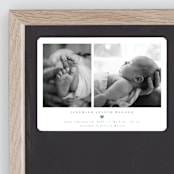 "Effortless" - Birth Announcements in Sky by Emily Sabol Goss - Front