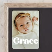 "name" - Birth Announcements in Pearl by Lori Wemple - Front