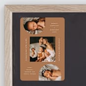 "Moderne Duo" - Birth Announcements in Rust by Lauren Chism - Front