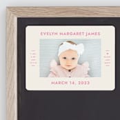 "present perfect" - Birth Announcements in Peony by Megan Davis - Front