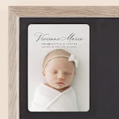 "Enchanted Love" - Birth Announcements in Noir by Ashlee Townsend - Front