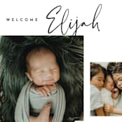 "Written Out" - Birth Announcements in Coal by Carolyn Nicks - Detail