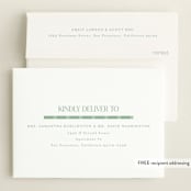 "Double Time" - Birth Announcements in Aloe by Pixel and Hank - FREE Recipient Addressing