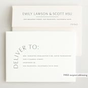 "Take Shape" - Birth Announcements in Snow by Lauren Chism - FREE Recipient Addressing