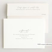 "Serenity" - Birth Announcements in Cloud by Everett Paper Goods - FREE Recipient Addressing