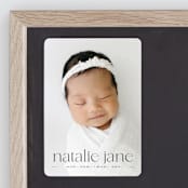 "Announcing Baby" - Birth Announcements in Onyx by Erin Deegan - Front