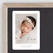 "Corner Hello" - Birth Announcements in Midnight by Jackie Crawford - Front