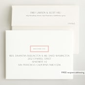 "Sweet scallop" - Birth Announcements in Rose by Robert and Stella - FREE Recipient Addressing