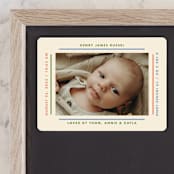 "Framework" - Birth Announcements in Halo by Baumbirdy - Front