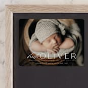 "Hello Baby" - Birth Announcements in Cloud by Ashley Rosenbaum - Front