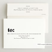 "Bold Name Frame" - Birth Announcements in Ash by Alethea and Ruth - FREE Recipient Addressing