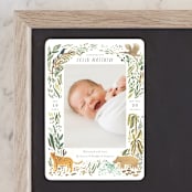 "Jungle Friends" - Birth Announcements in Jungle by Morgan Ramberg - Front