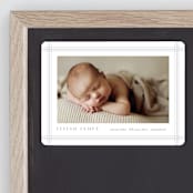 "Soft plaid" - Birth Announcements in Cement by Stacey Meacham - Front