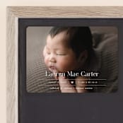 "Heart" - Birth Announcements in Blush by Pixel and Hank - Front