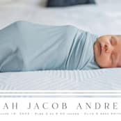 "Minimalist Stripes" - Birth Announcements in Cloud by Nicole Walsh - Detail