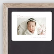 "Sweetest" - Birth Announcements in Rose by Jenna Holcomb - Front