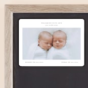 "twin" - Birth Announcements in Cloud by Lori Wemple - Front