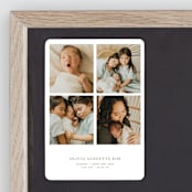 "love in a grid" - Birth Announcements in Snow by Bramble Studio - Front