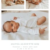 "windows to our heart" - Birth Announcements in Shortcake by Bramble Studio - Detail