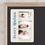 "moderne bébé" - Birth Announcements in Blueberry by Benita Crandall - Front