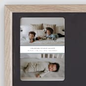 "stripe classic" - Birth Announcements in Sky by Sara Hicks Malone - Front