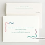"Wavy Pastel Frame" - Birth Announcements in Cream by Baumbirdy - FREE Recipient Addressing