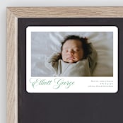 "Hollis" - Birth Announcements in Clover by Megan Davis - Front