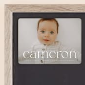 "Classy Name" - Birth Announcements in Cloud by Ekko Studio - Front