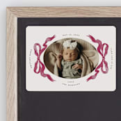 "Gibson" - Birth Announcements in Berry by Pati Cascino - Front