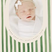 "Vintage stripes" - Birth Announcements in Candy Apple by Teju Reval - Detail