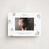 "The Flora" - Birth Announcements in Lily of the Valley by Pixel and Hank - Front